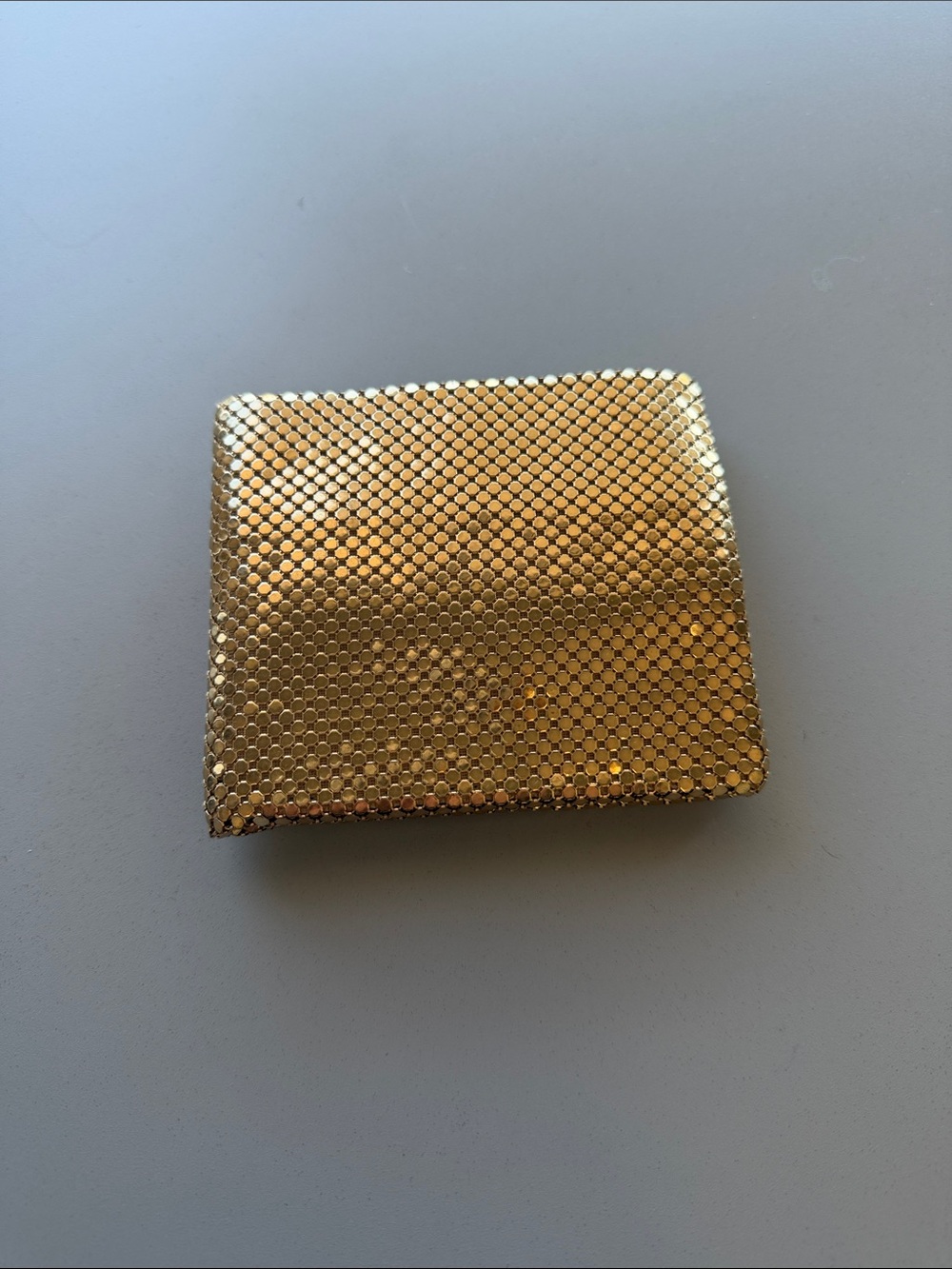 Whiting & Davis Gold Mesh Evening Clutch Wallet